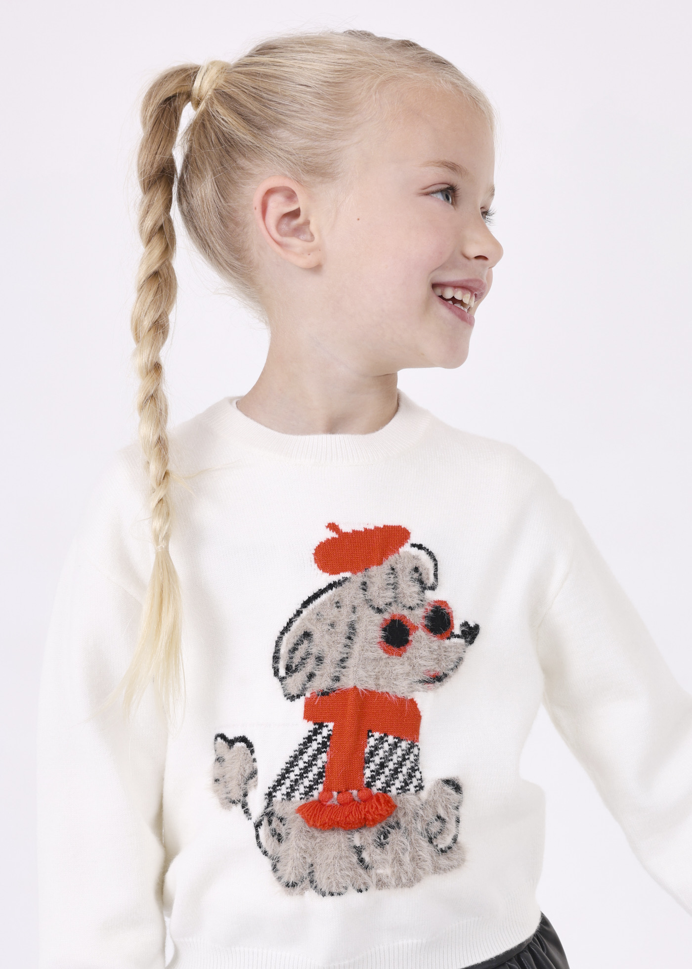 Camisa Intarsia para meninas