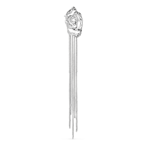 Jane Kønig Rose Chain Ørering, Right-Silver