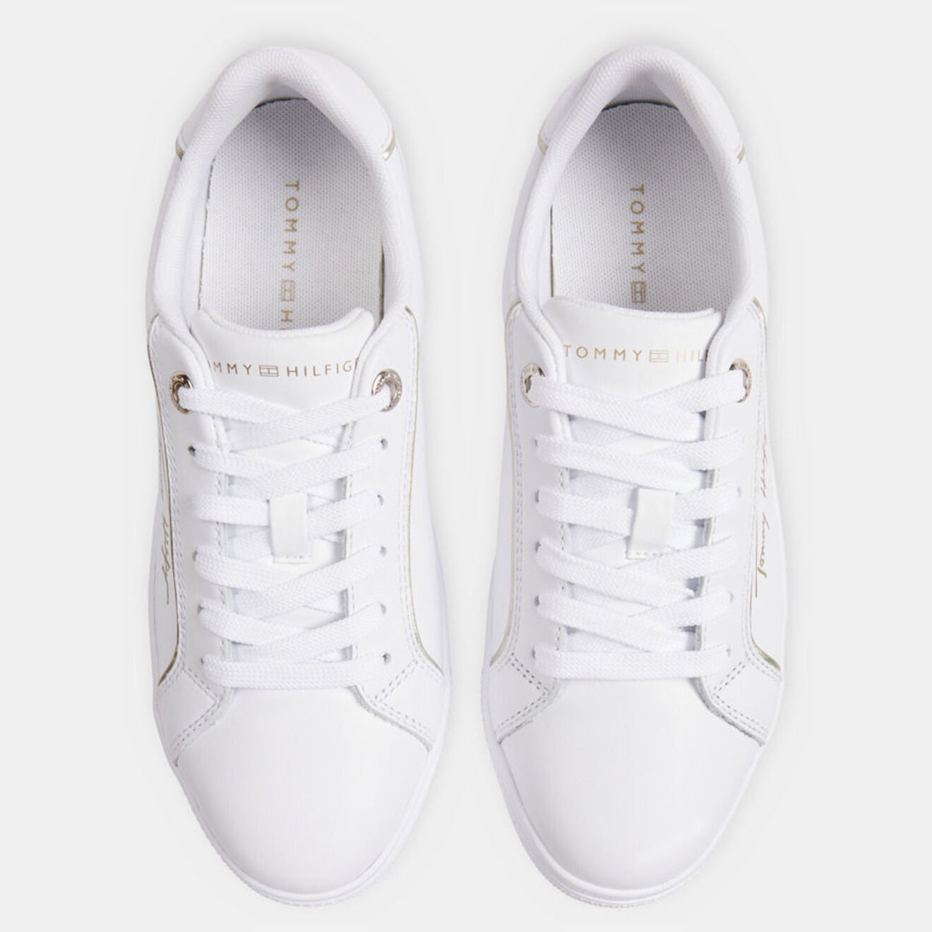 Tommy Hilfiger Baskets Signature Piping blanches