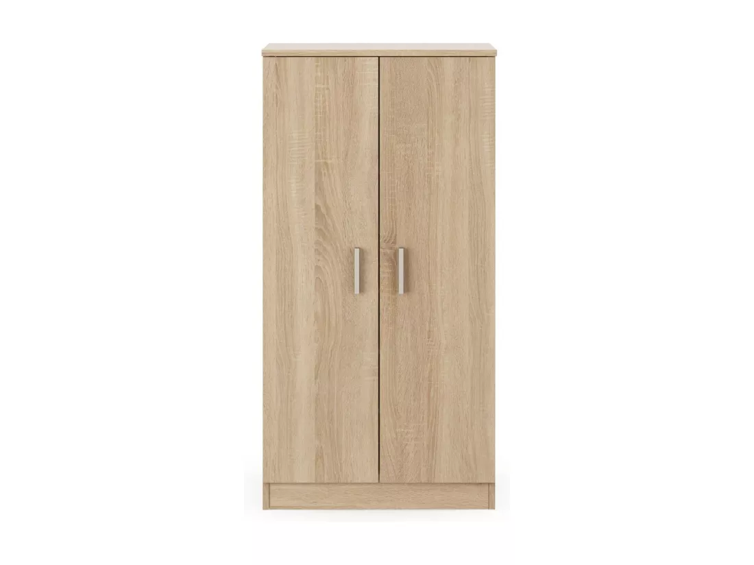 Meuble à chaussures Dpapett, Étagère à chaussures peu encombrante, Étagère à chaussures d'entrée, Armoire polyvalente avec 5 étagères, 55x36h108 cm, Chêne
