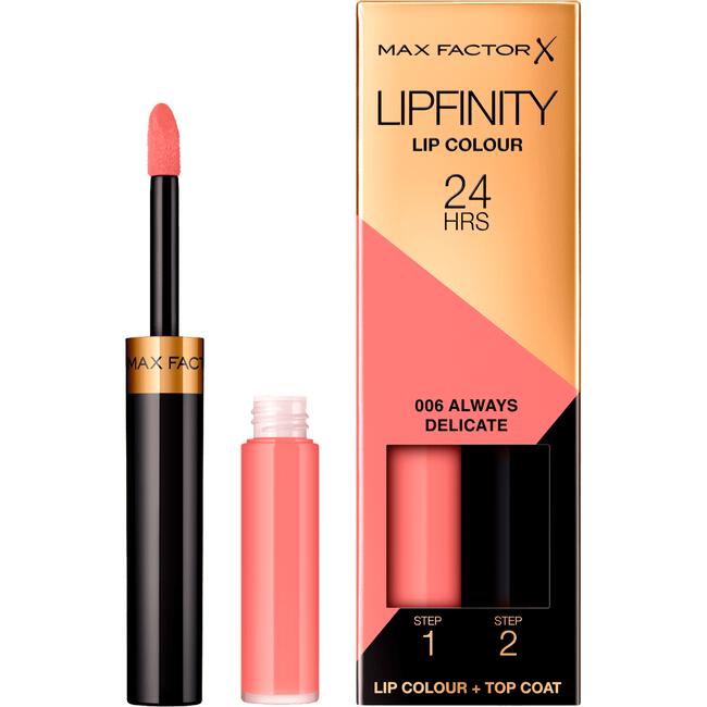 Max Factor Lipfinity Lip Colour Lipstick 006 Always Delicate