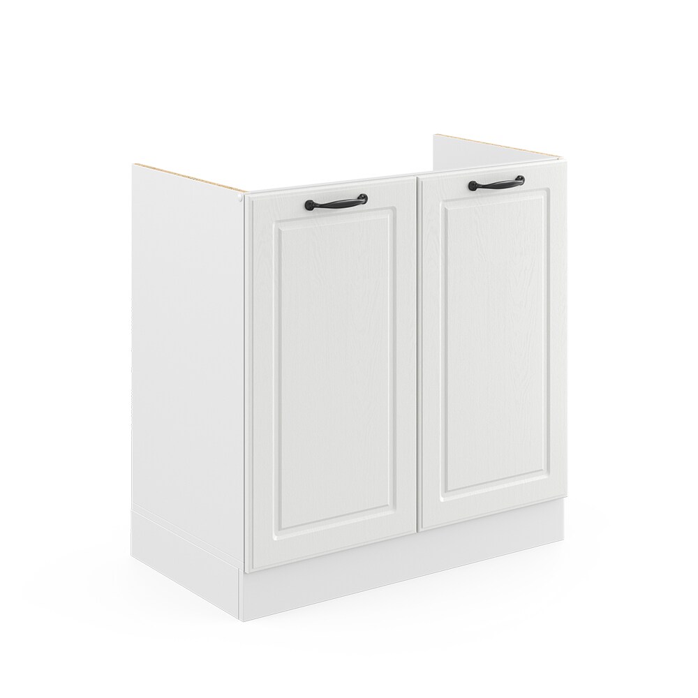 Vicco Spülenunterschrank 80 cm Weiß Küchenschrank Unterschrank Küchenzeile R-Line