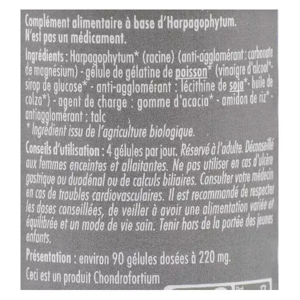 Superdiet Orgânico Harpagophytum 90 cápsulas