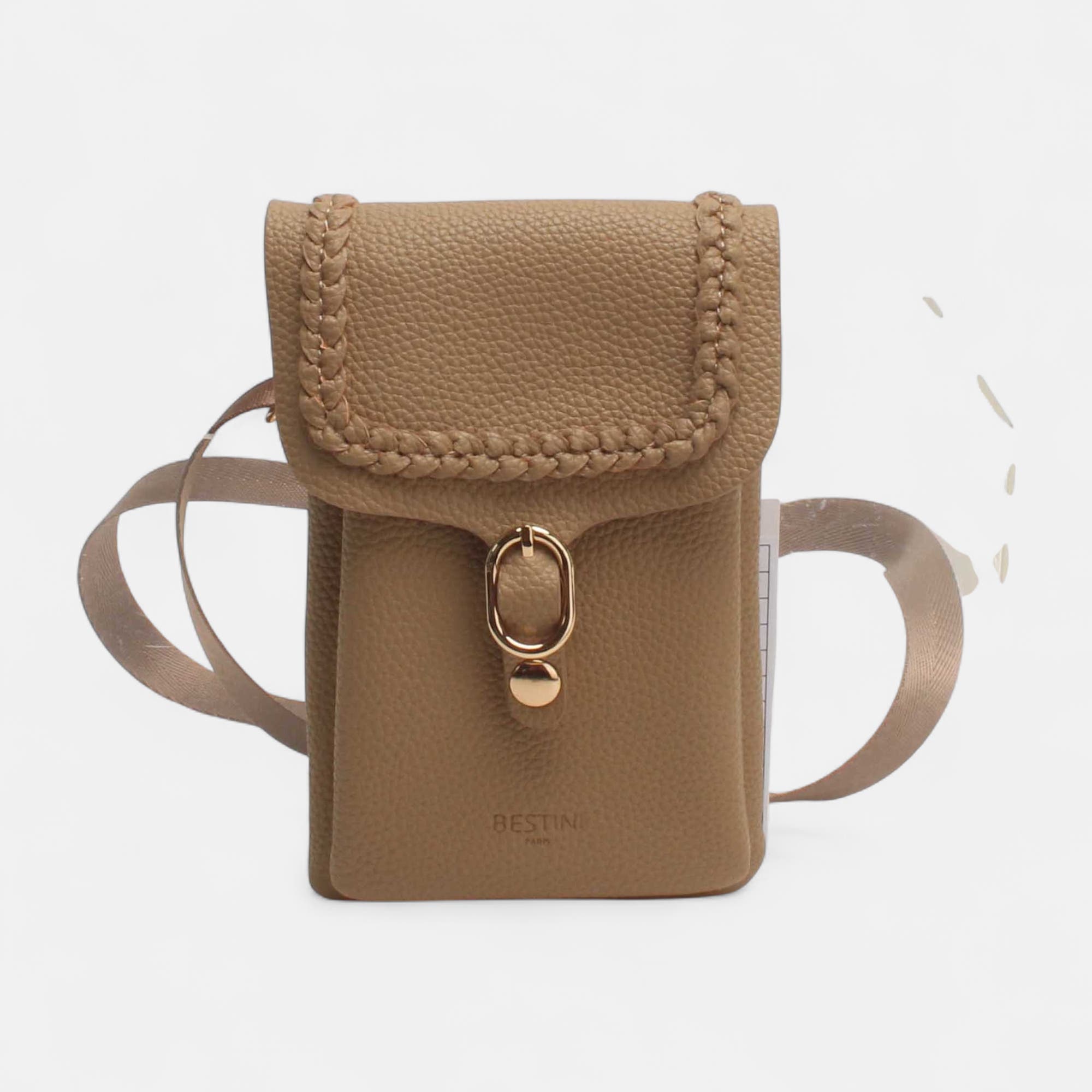 Pochette pour téléphone taupe