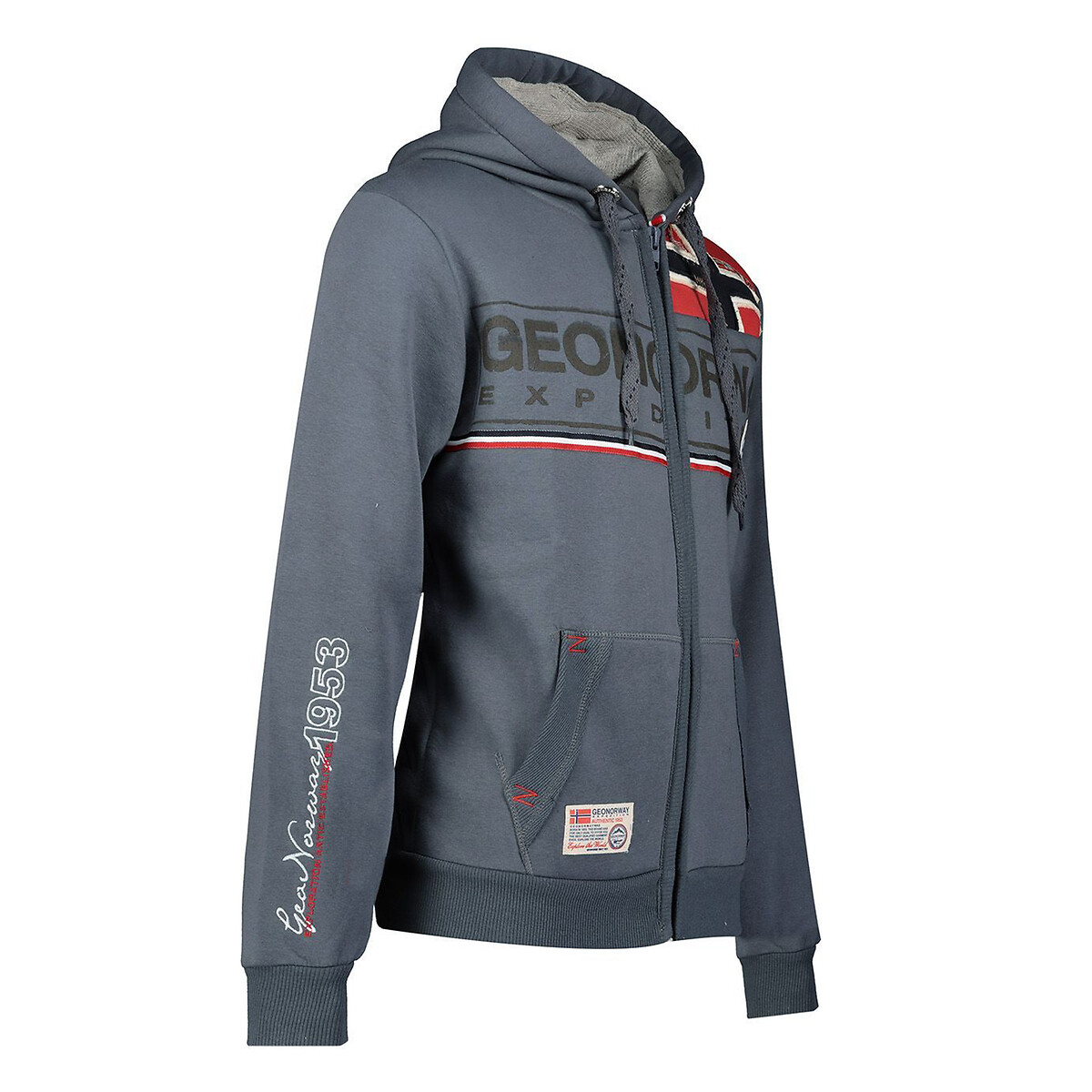 NORUEGA GEOGRÁFICA<br>Moletom com capuz estampado Flipper