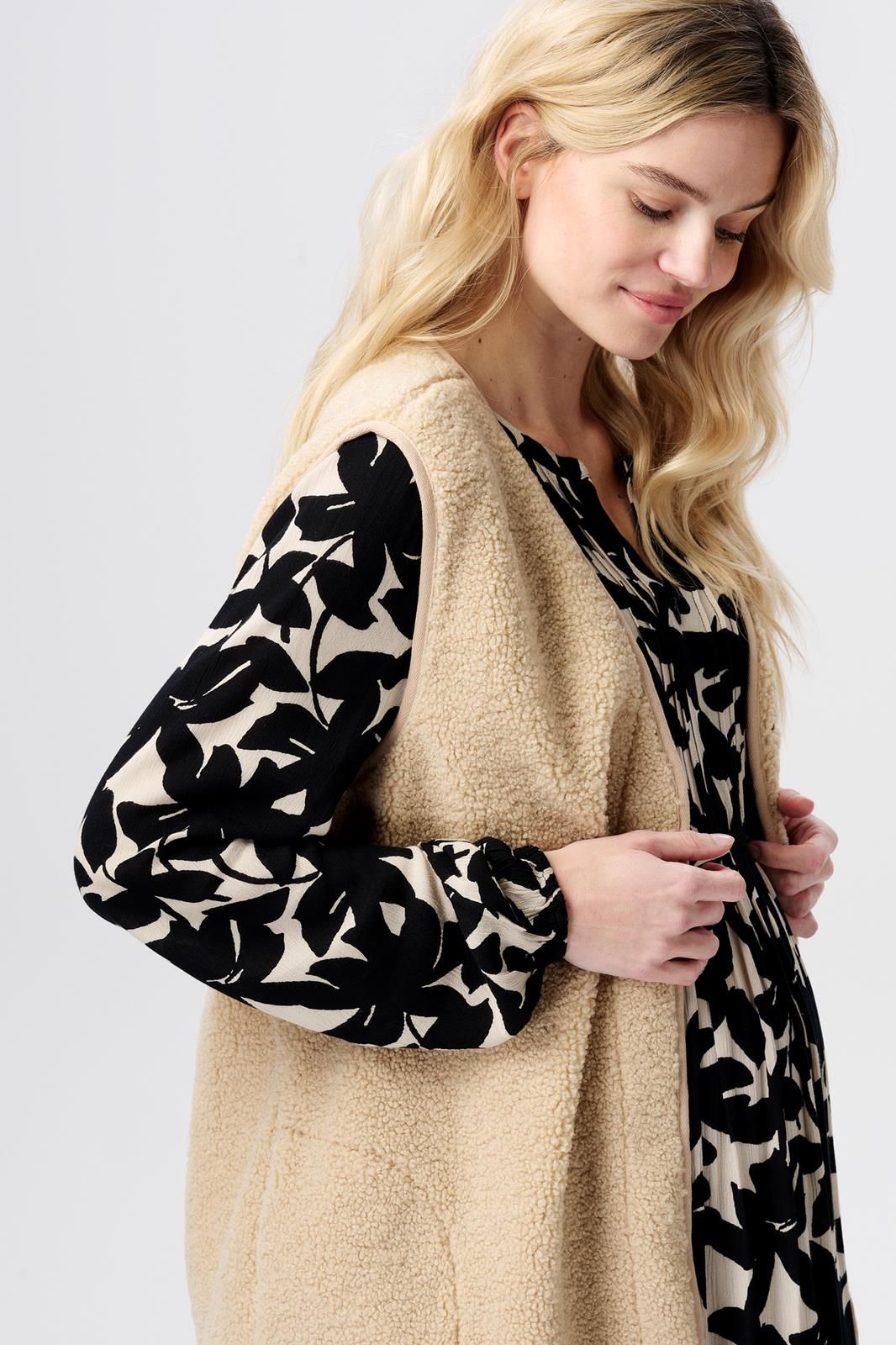 Noppies Maternity Gilet Indi - Light Sand