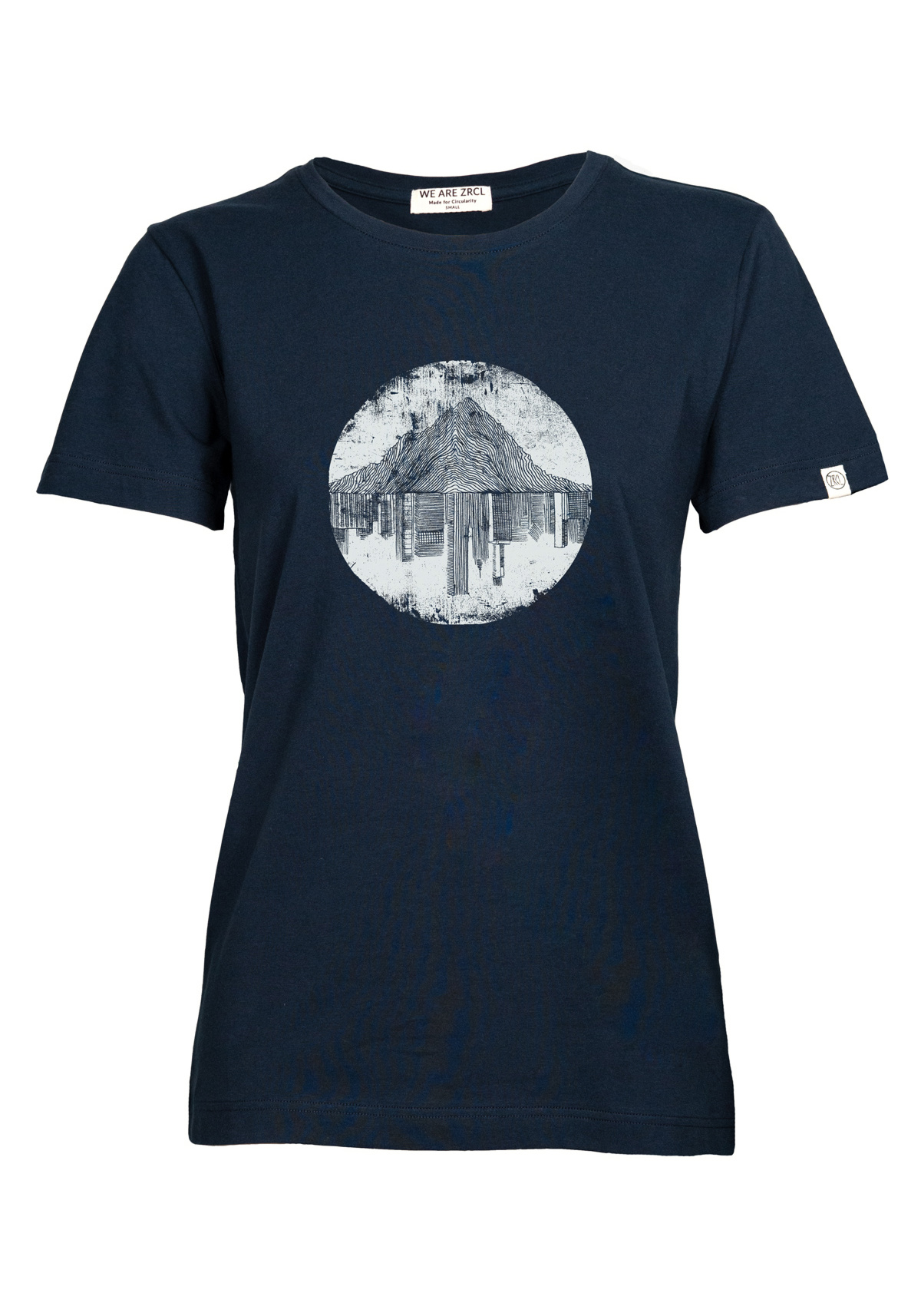 WE ARE ZRCL Damen-T-Shirt Luisa Mountain vs. City Blue