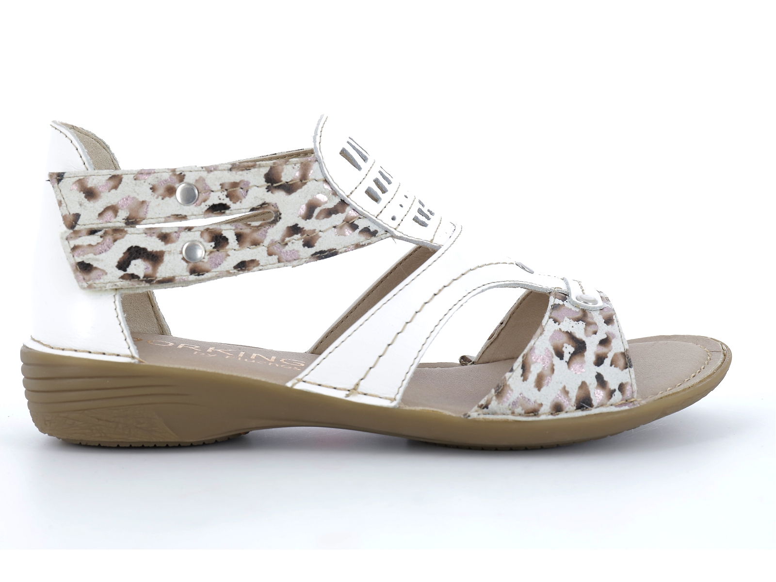 Dorking-D6769 Cuir Multi Blanc