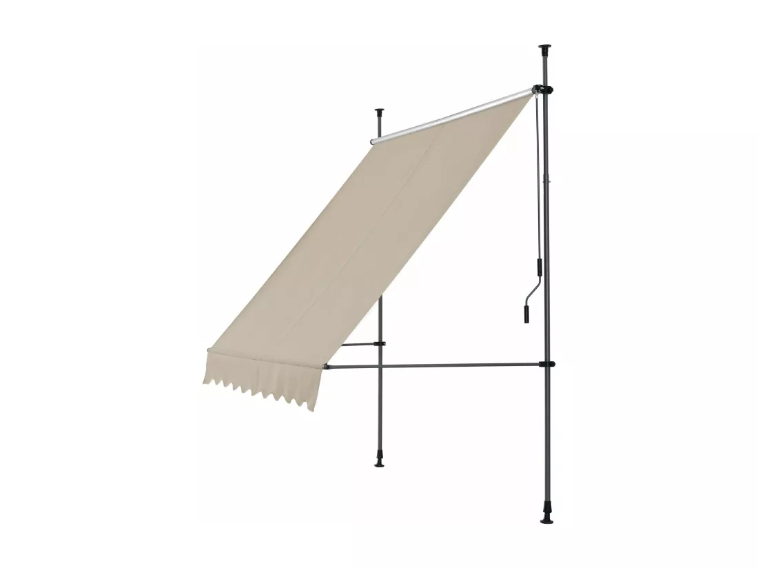 Brise-soleil pare-soleil métal et métal argentée 400 x 120 x 300 cm 03_0001125