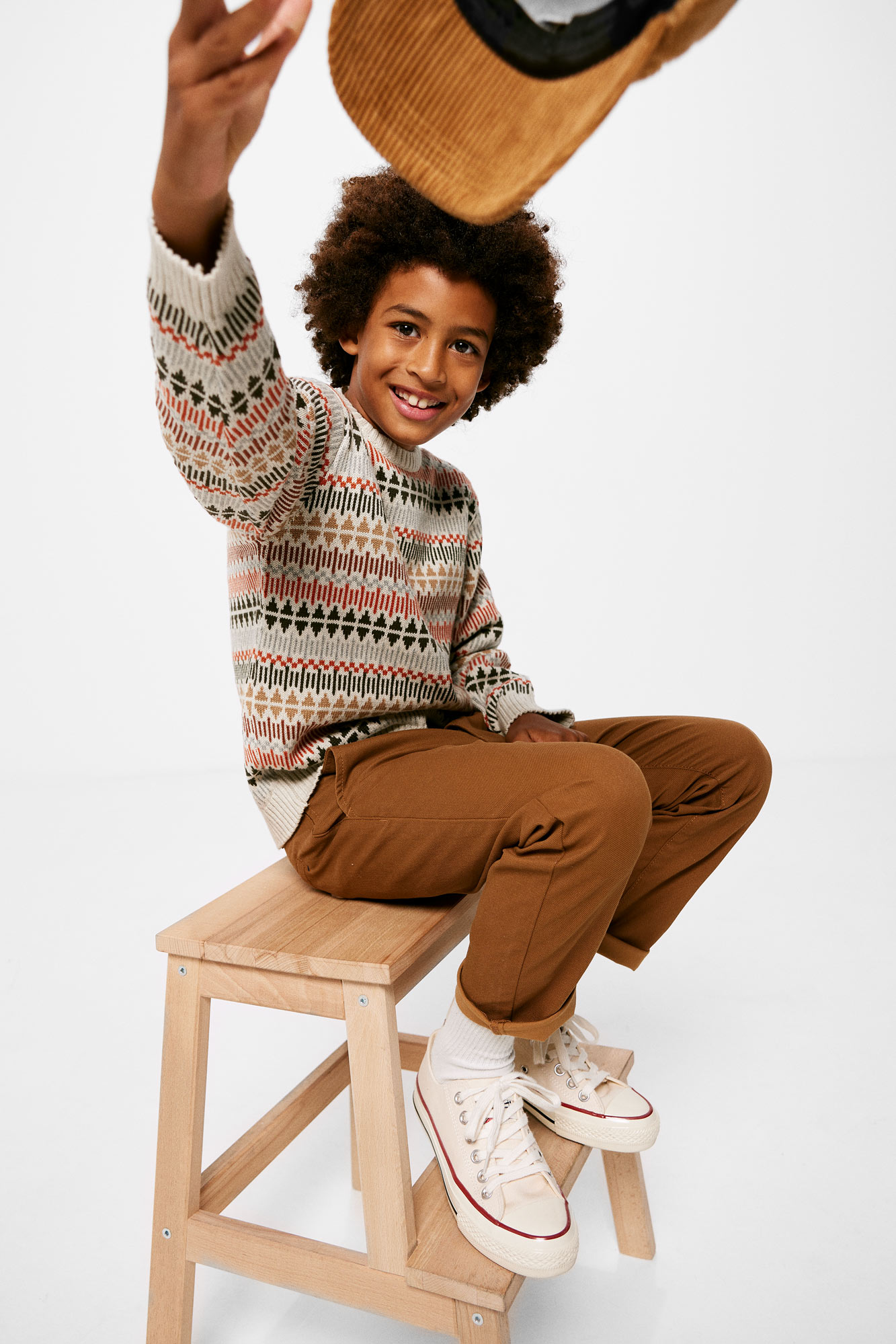 Suéter jacquard infantil