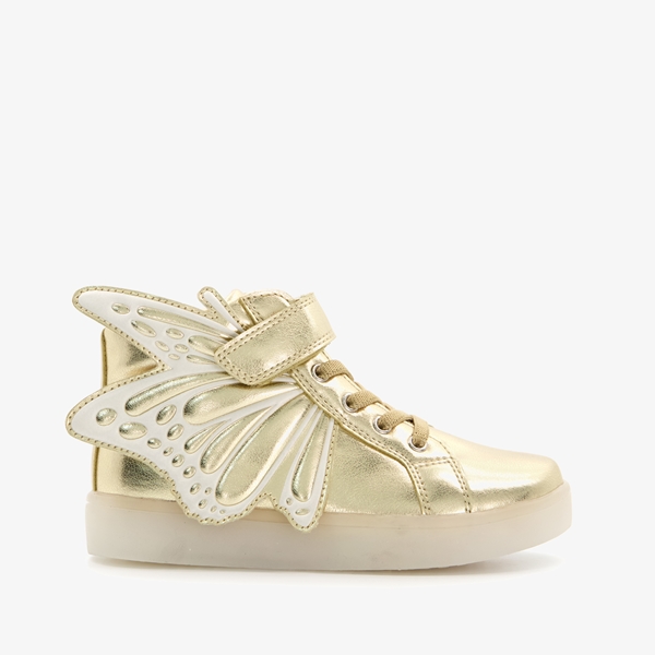 Blue Box hoge gouden meisjes sneakers met lichtjes