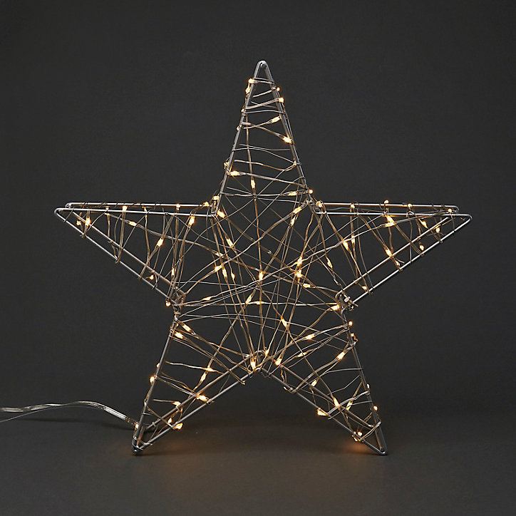 Etoile de noël lumineuse blanc / chaud pour intérieur/extérieur 100 LED