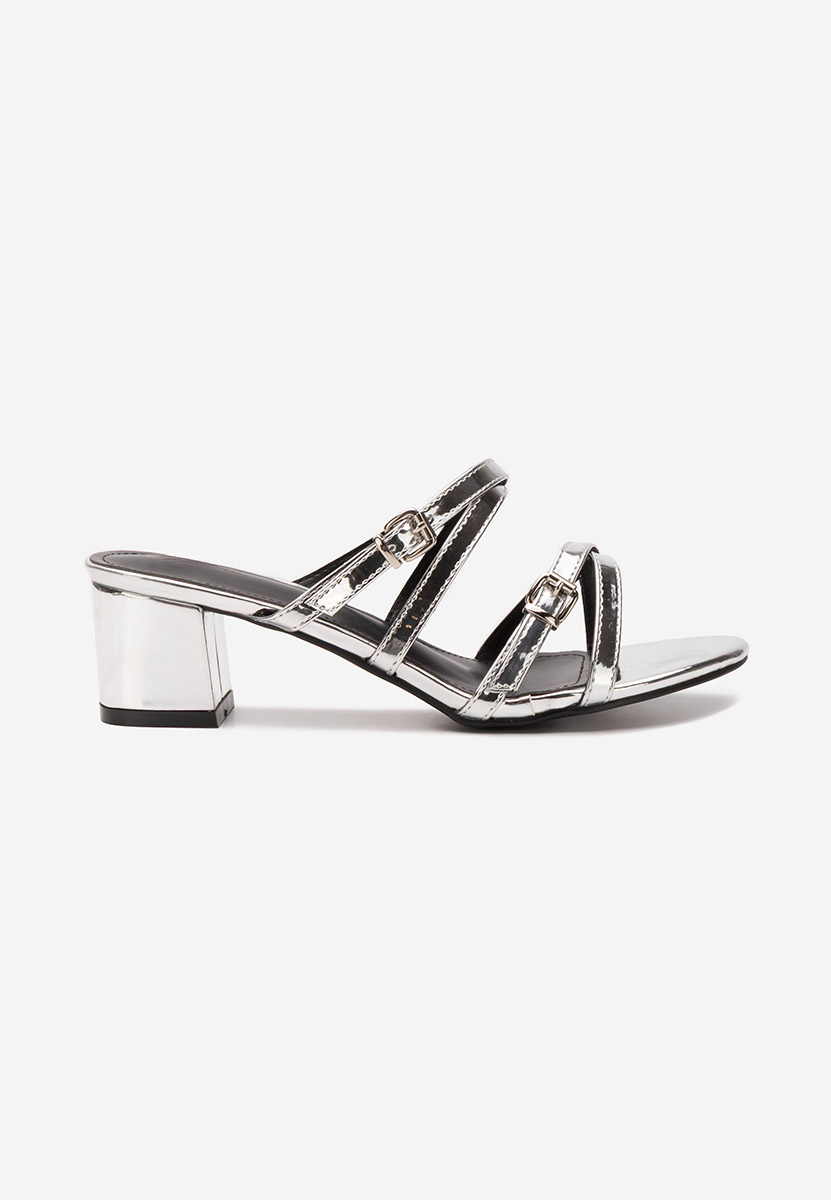 Mules a talon argent Alaylma