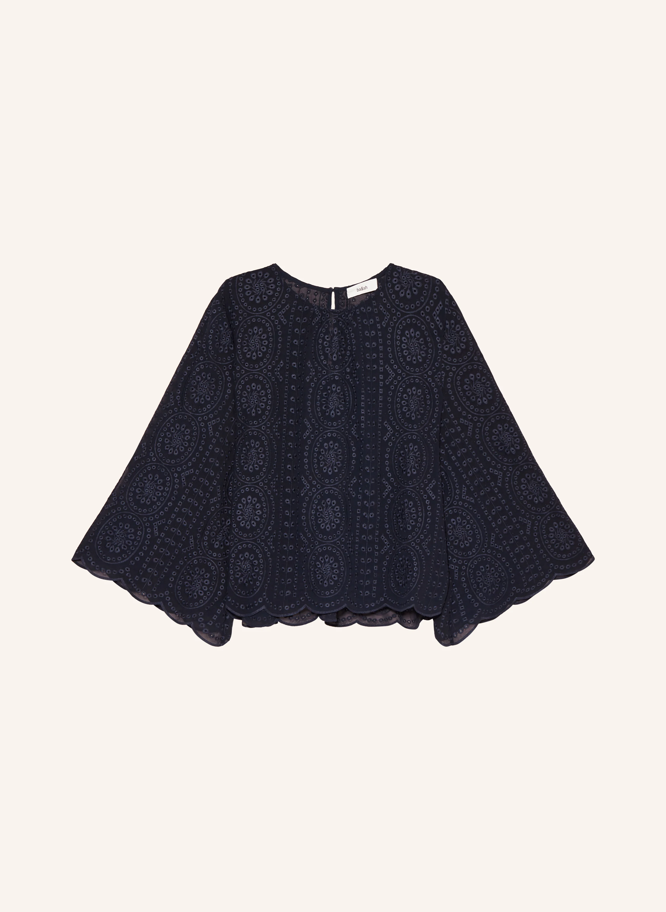 ba&sh Blusenshirt BRUNA aus Lochspitze