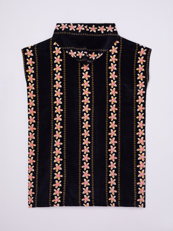 Stay Magical Printed Poncho de surf Noir Femme