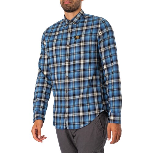 Superdry - Camisa De Leñador De Algodón Azul