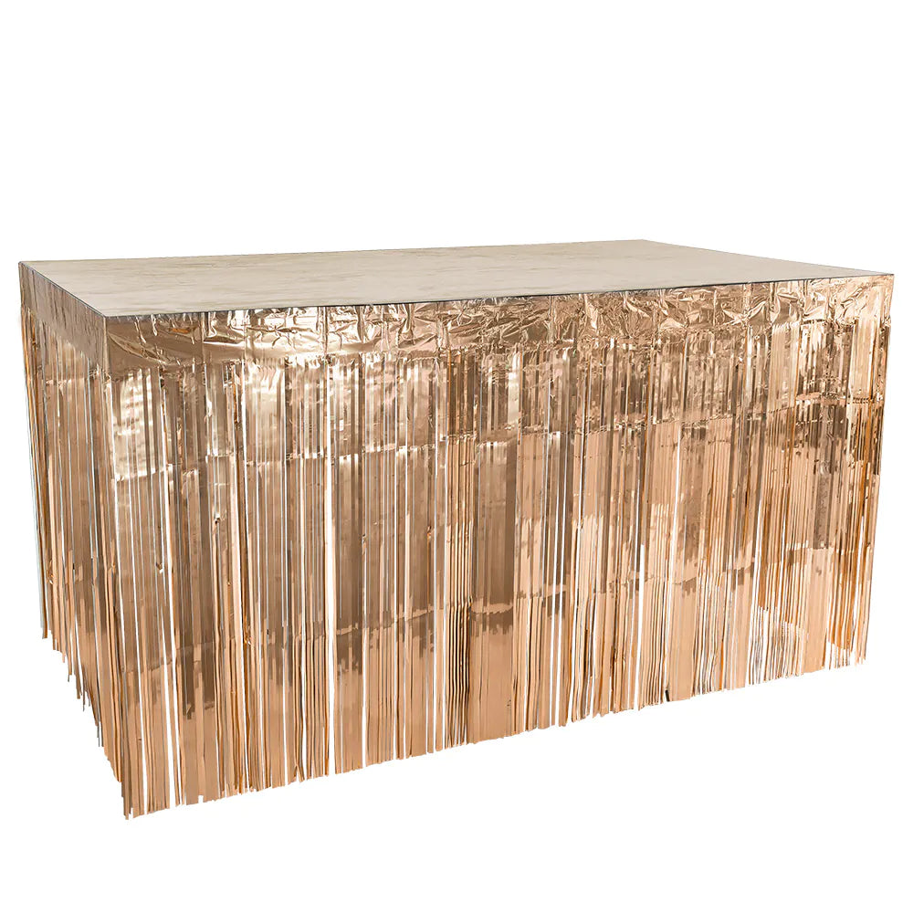 Rose Gouden Tafelrok Matallic 3m