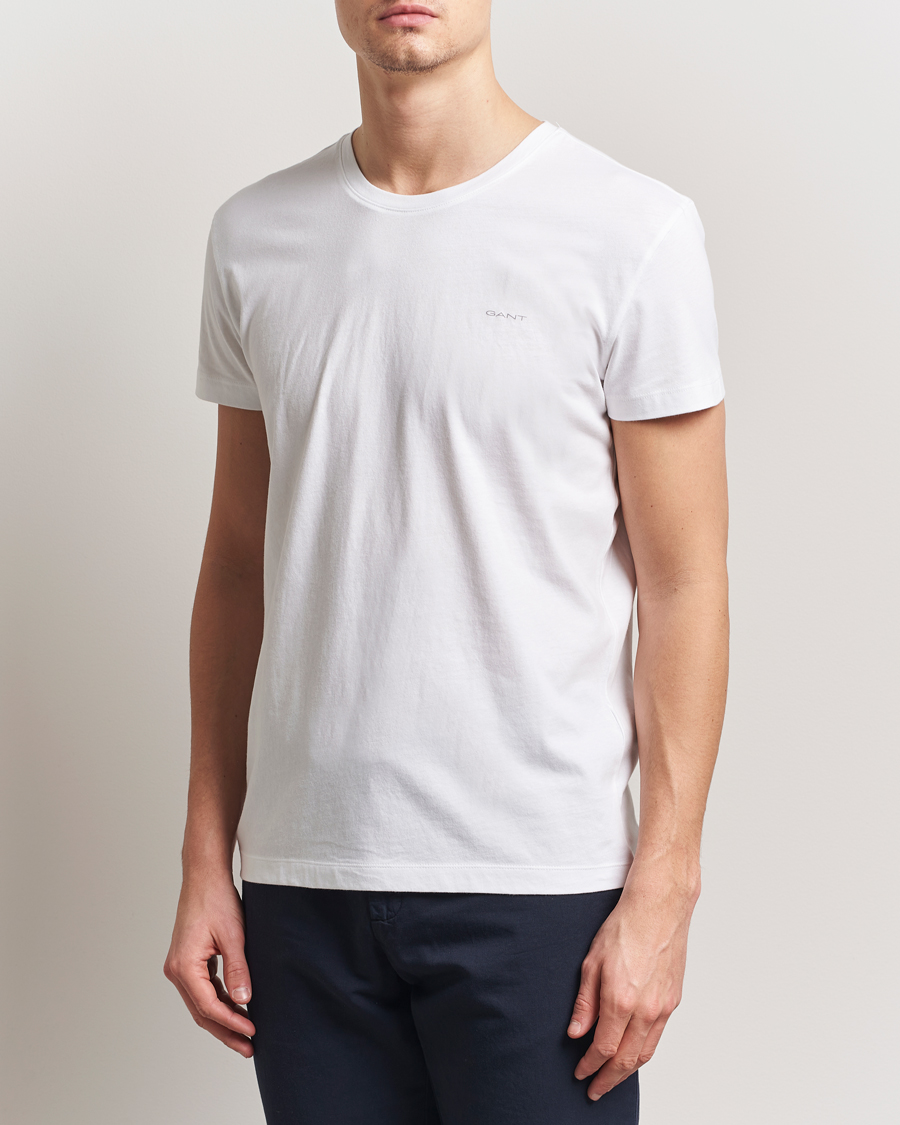 GANT 2-Pack Crew Neck T-Shirt Black/White