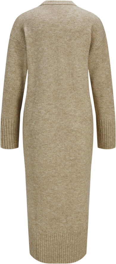 JJXX JXOLINE DIVERSE DRESS KNIT Peyote//limeade neck piping