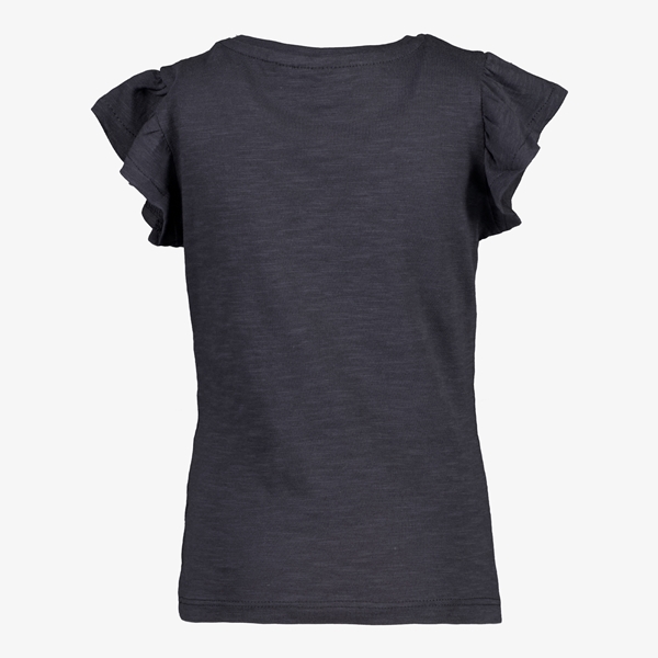 TwoDay meisjes T-shirt grijs met tijgerkop