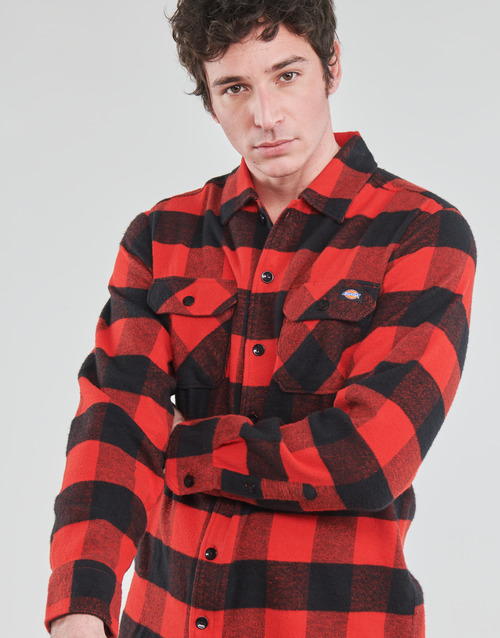 Dickies - NEW SACRAMENTO SHIRT RED Rojo / Negro