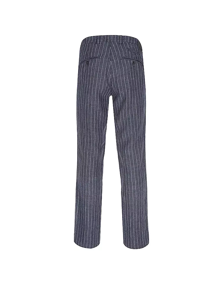 BRAX Leinenhose FABIO dunkelblau