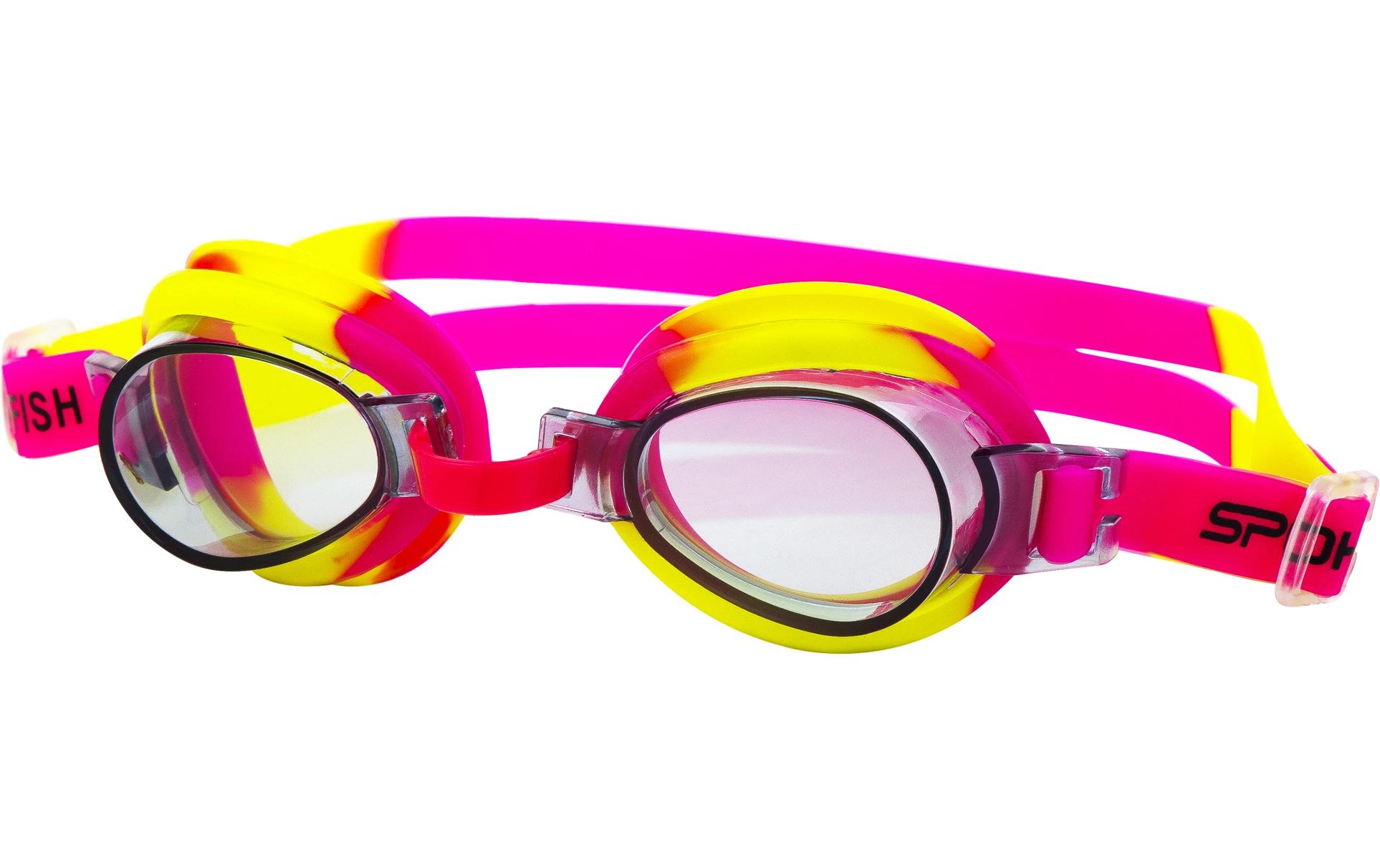 Schwimmbrille Jellyfish Kids Gelb/RosaKinder-Schwimmbrille aus langlebigen Materialien