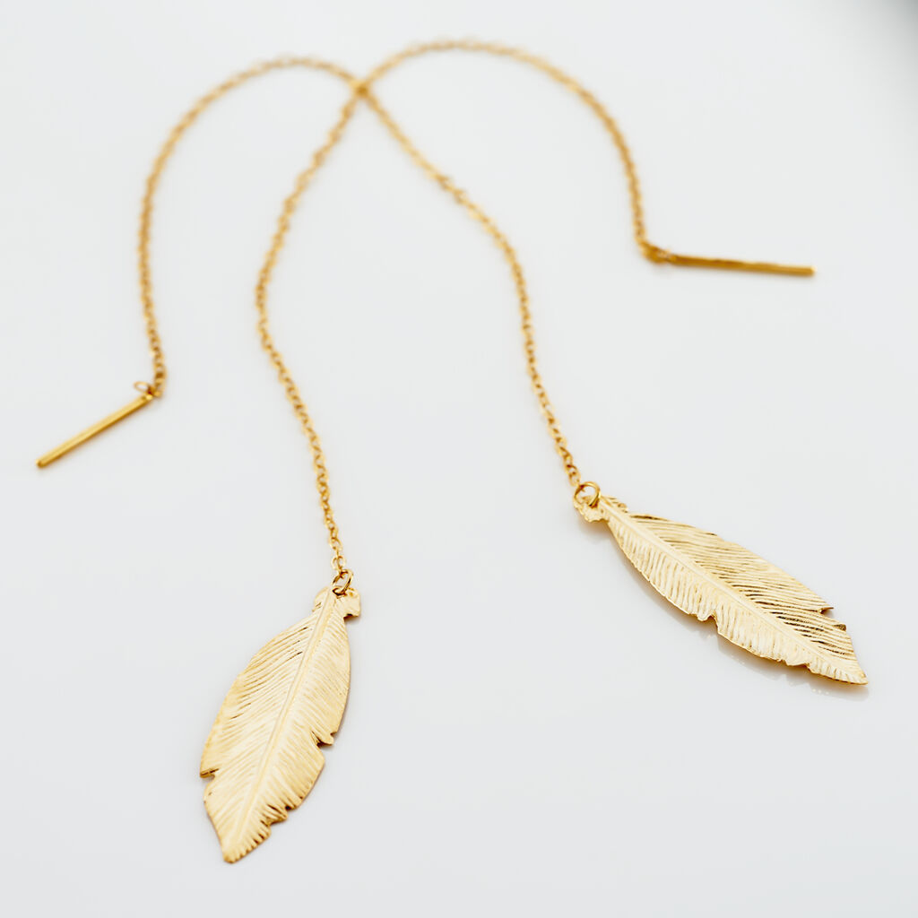 Boucles D'oreilles Pendantes Soline Or Jaune