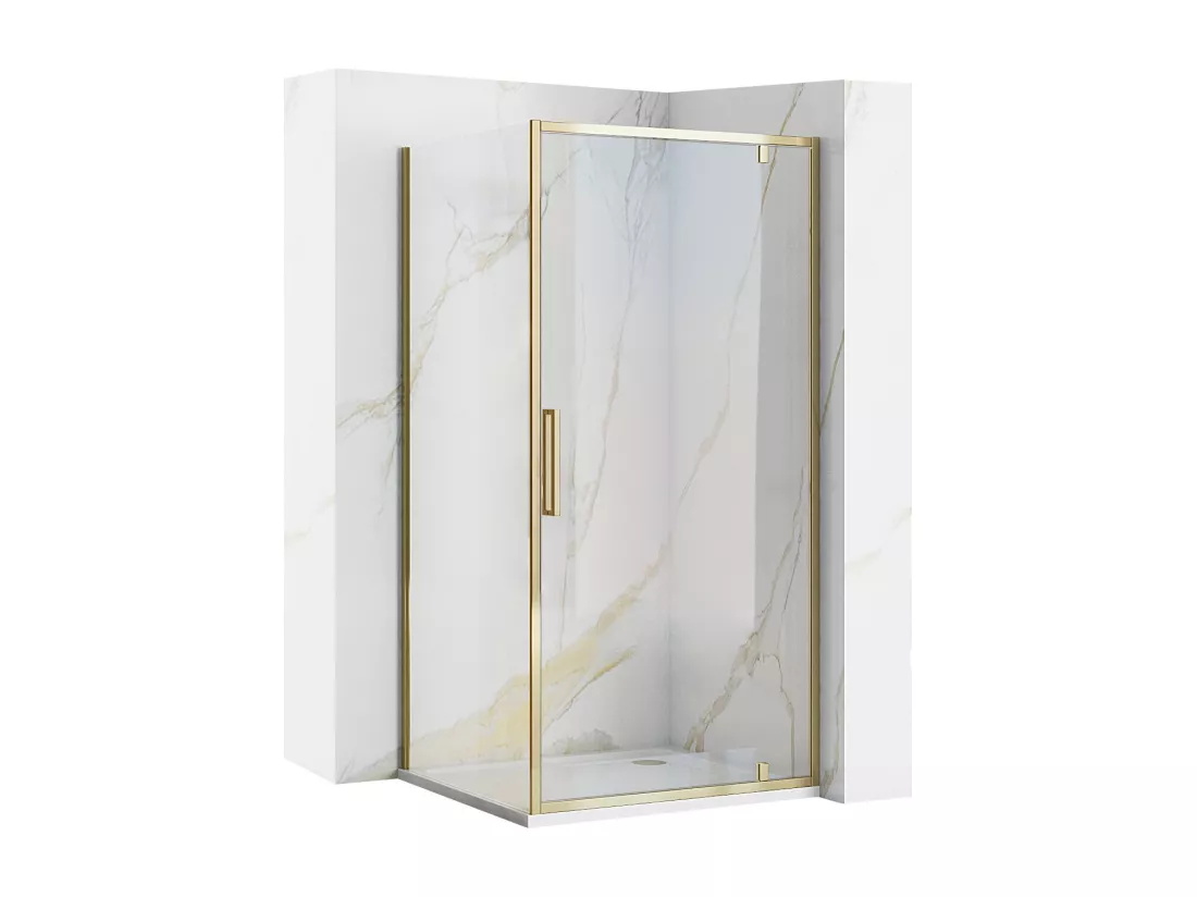 Cabine De Douche Rea Rapid Swing 90X80 Gold