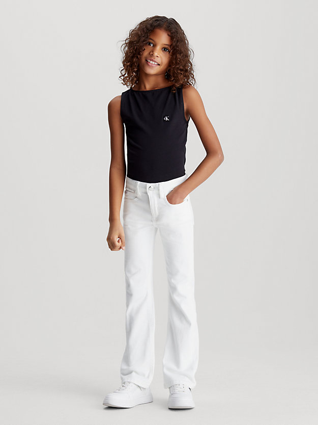 Calça jeans flare de cintura média