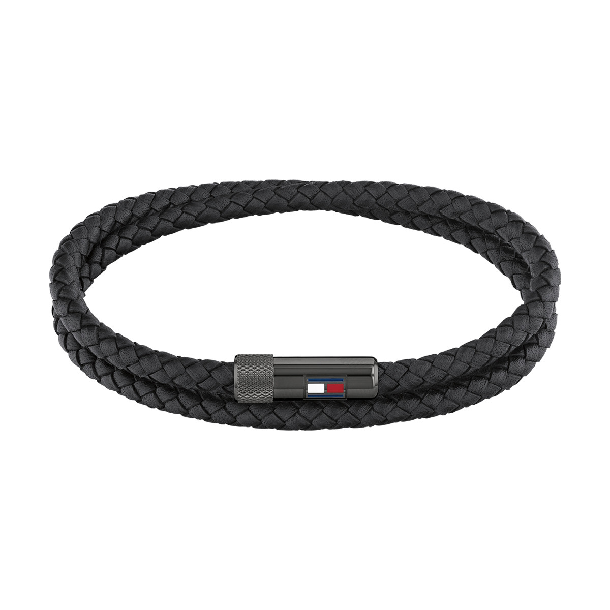 Bracelet TOMMY HILFIGER cuir noir