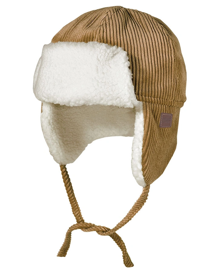 Fliegermütze PARKA in cinnamon/wollweiß