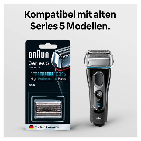Braun Series 5 52S Elektrorasierer Scherkopf in silber