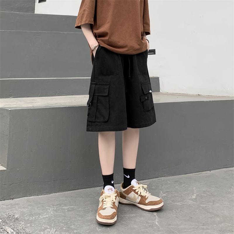 2DAWGS - Cargoshorts met trekkoord in de taille en wijde pijpen