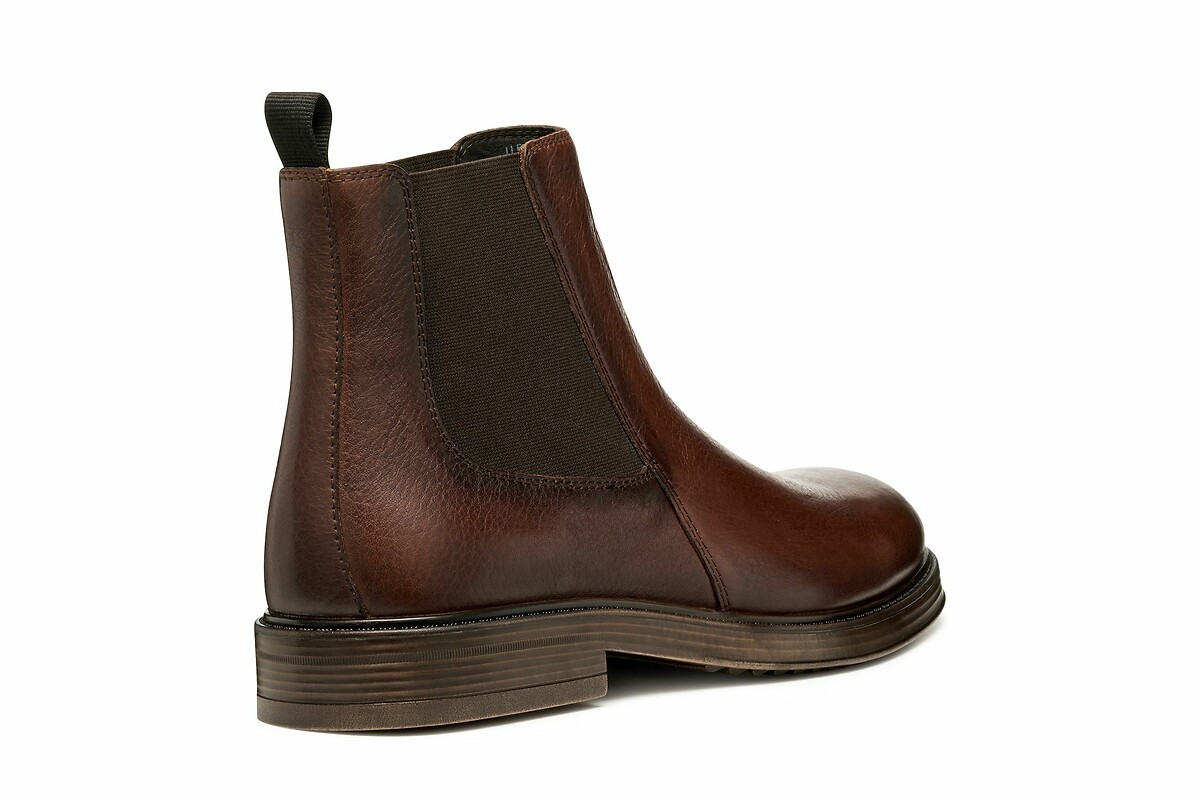 GEOX<br>Botas Chelsea de couro respirável Henreys