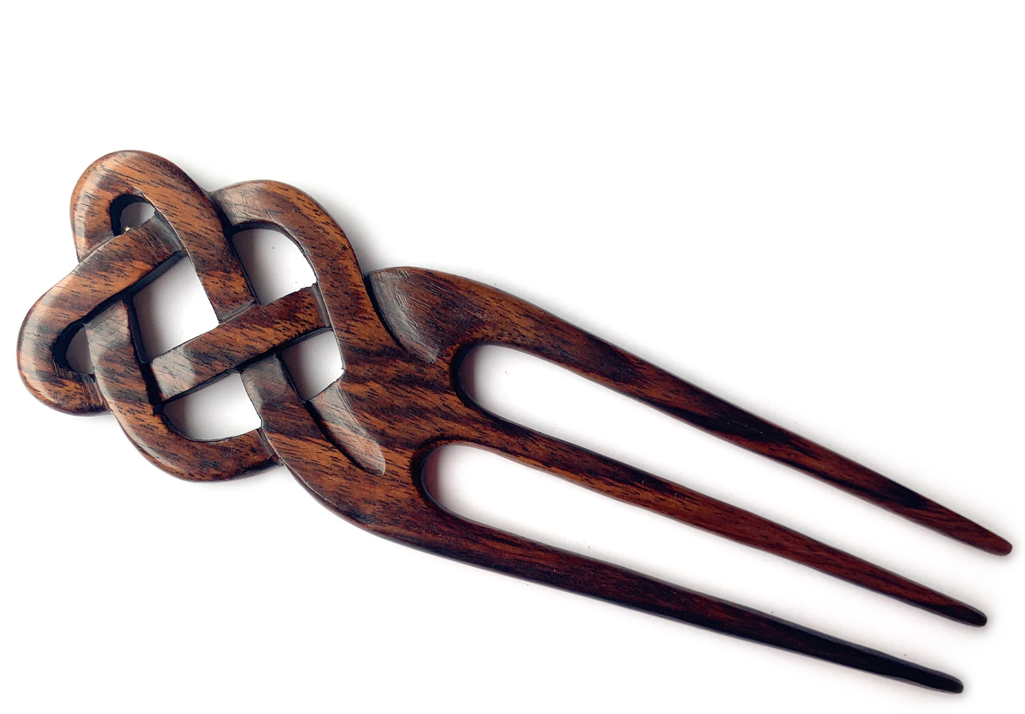 3er Haarnadel 'Celtic' aus Holz, L 16,5 cm, B 5 cm , H 0,7 cm günstig bestellen