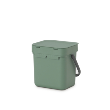 Brabantia Sort & Go Aanrecht Afvalemmer - 3 liter - Fir Green