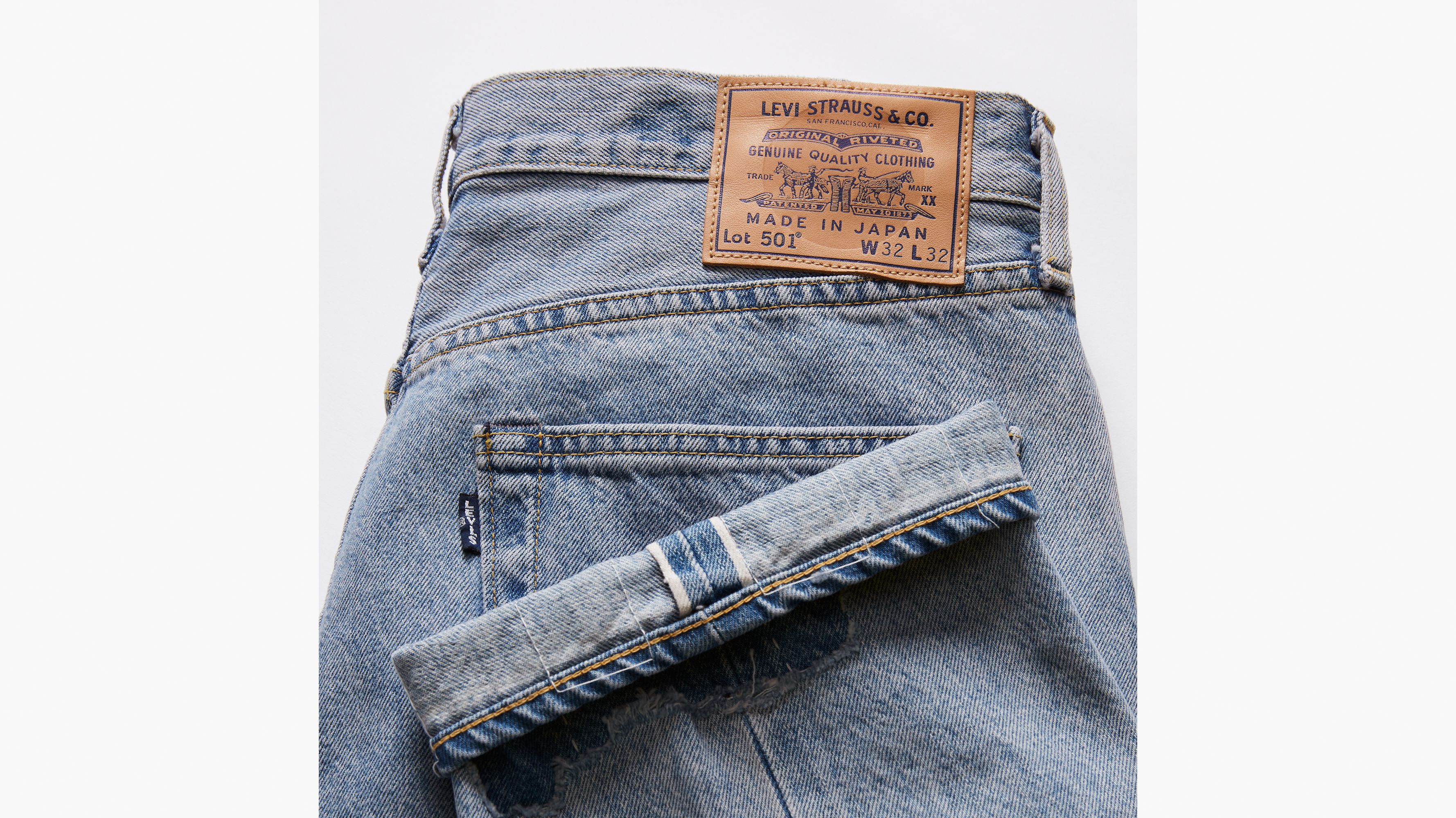 Levi's® Made In Japan jean 501® 1980 - Mij Atorasu - Bleu