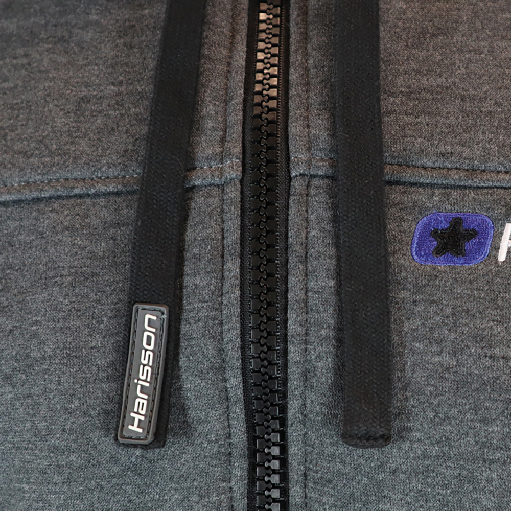 Harisson - Sweat zippé à capuche Stingray Gris