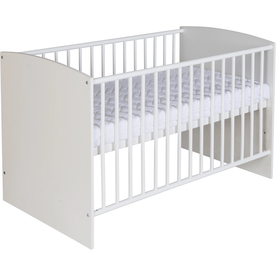 Schardt Komplettbett Classic White Sternchen grau inklusive Schlafsack 60 cm x 120 cm