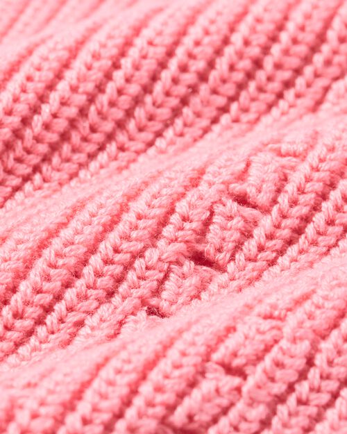 pull bébé en maille rose