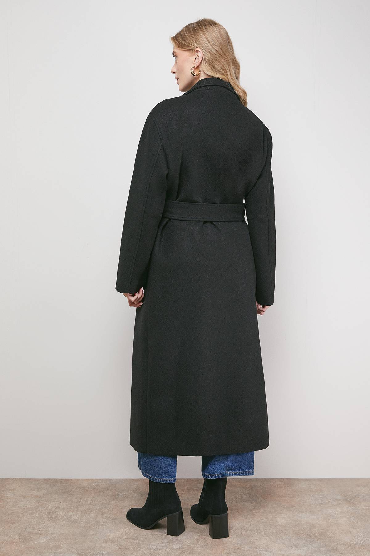 Oasis Manteau Mi-Long avec Ceinture Nouée