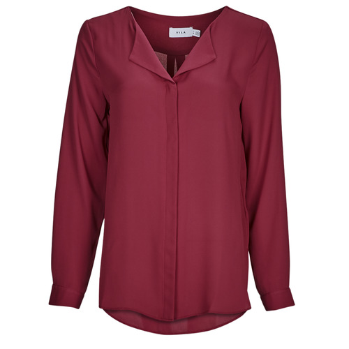 Vila - VILUCY L/S SHIRT - Bordeaux