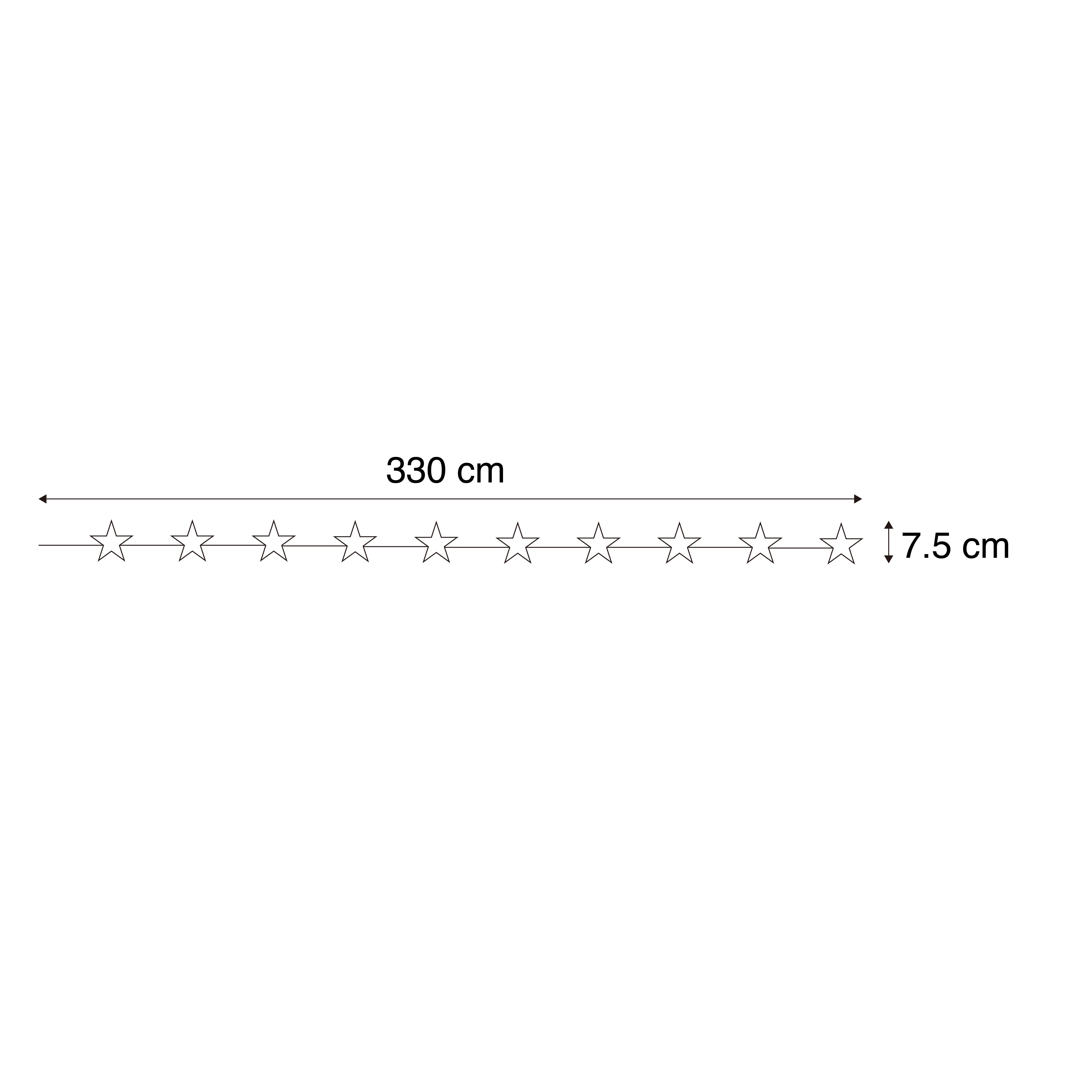 Kerst buiten lichtsnoer 3,3m incl. LED 10-lichts - Stellina