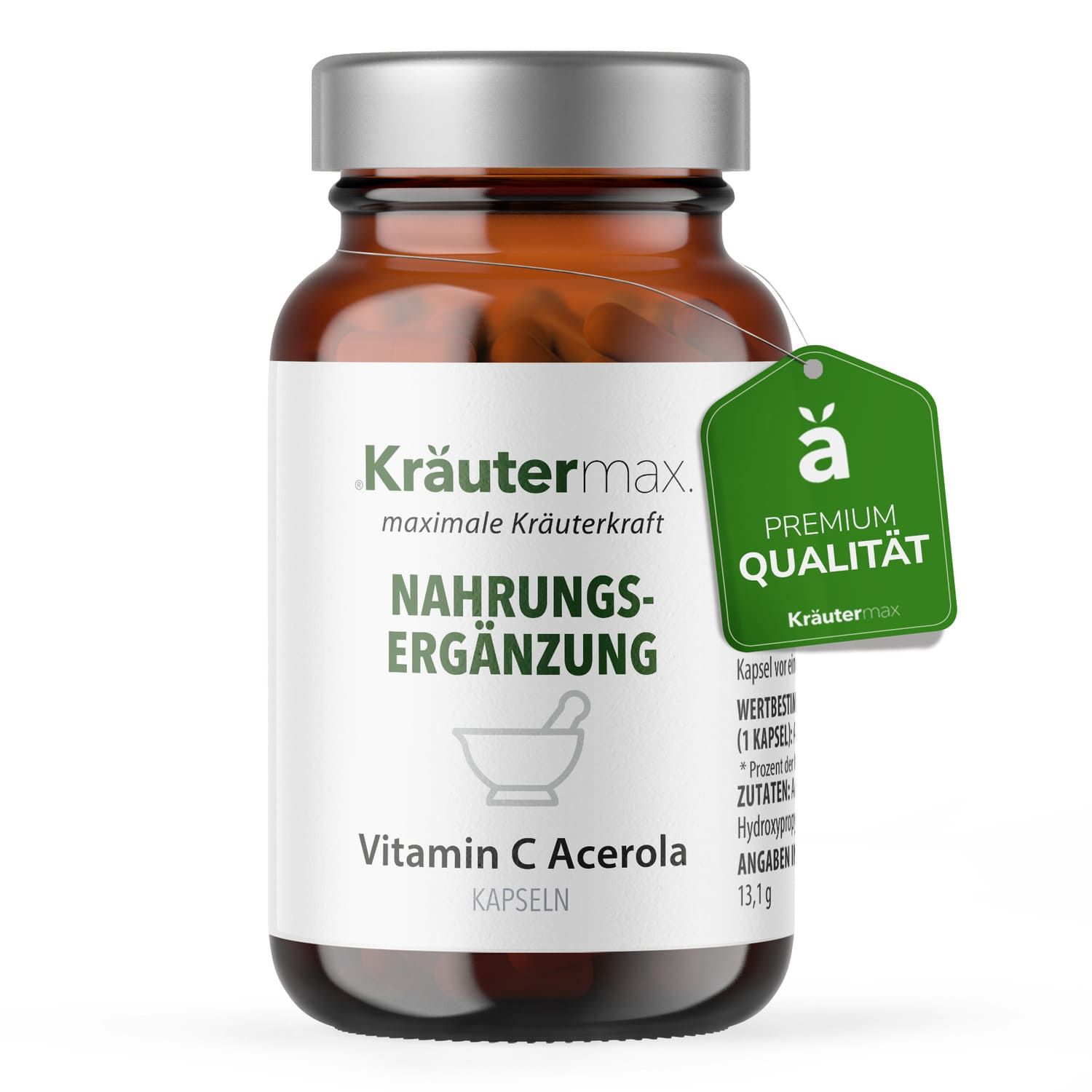 Kräutermax Vitamin C Acerola 500 mg Kapseln