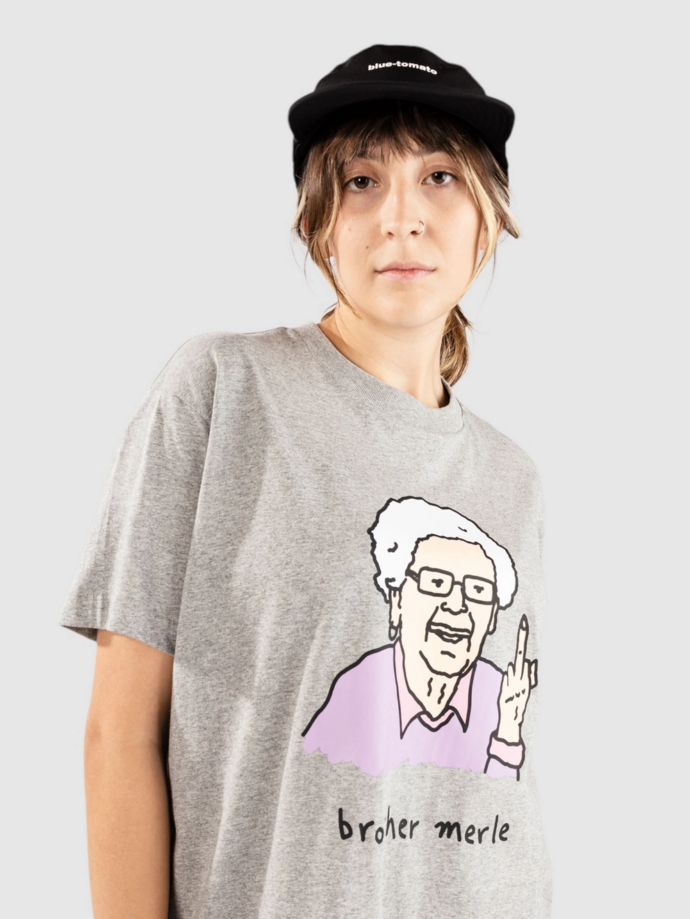 Brother Merle Betty 6 T-Shirt heather grey
