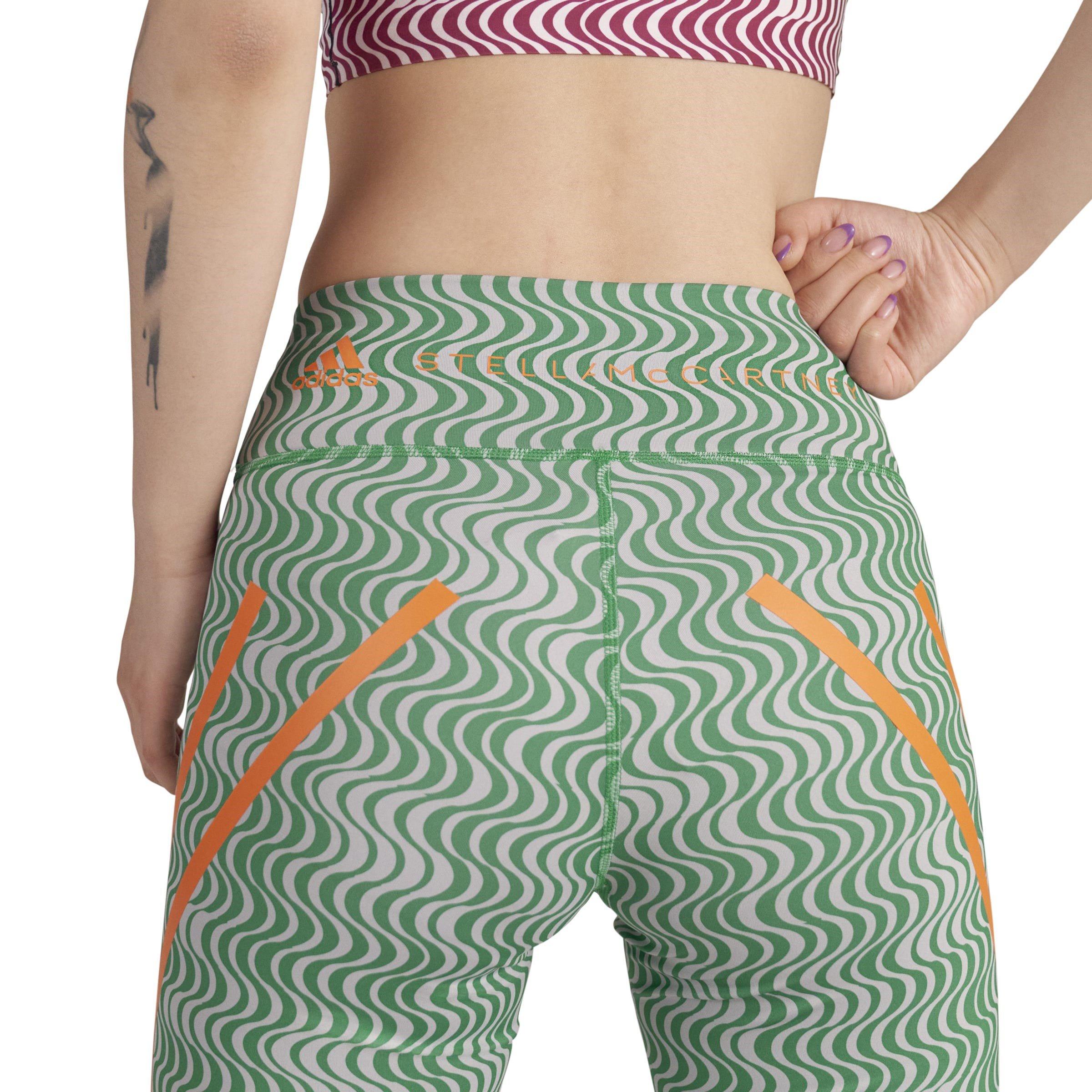 adidas by Stella McCartney Asymmetrical Print Cycling Shorts Womens