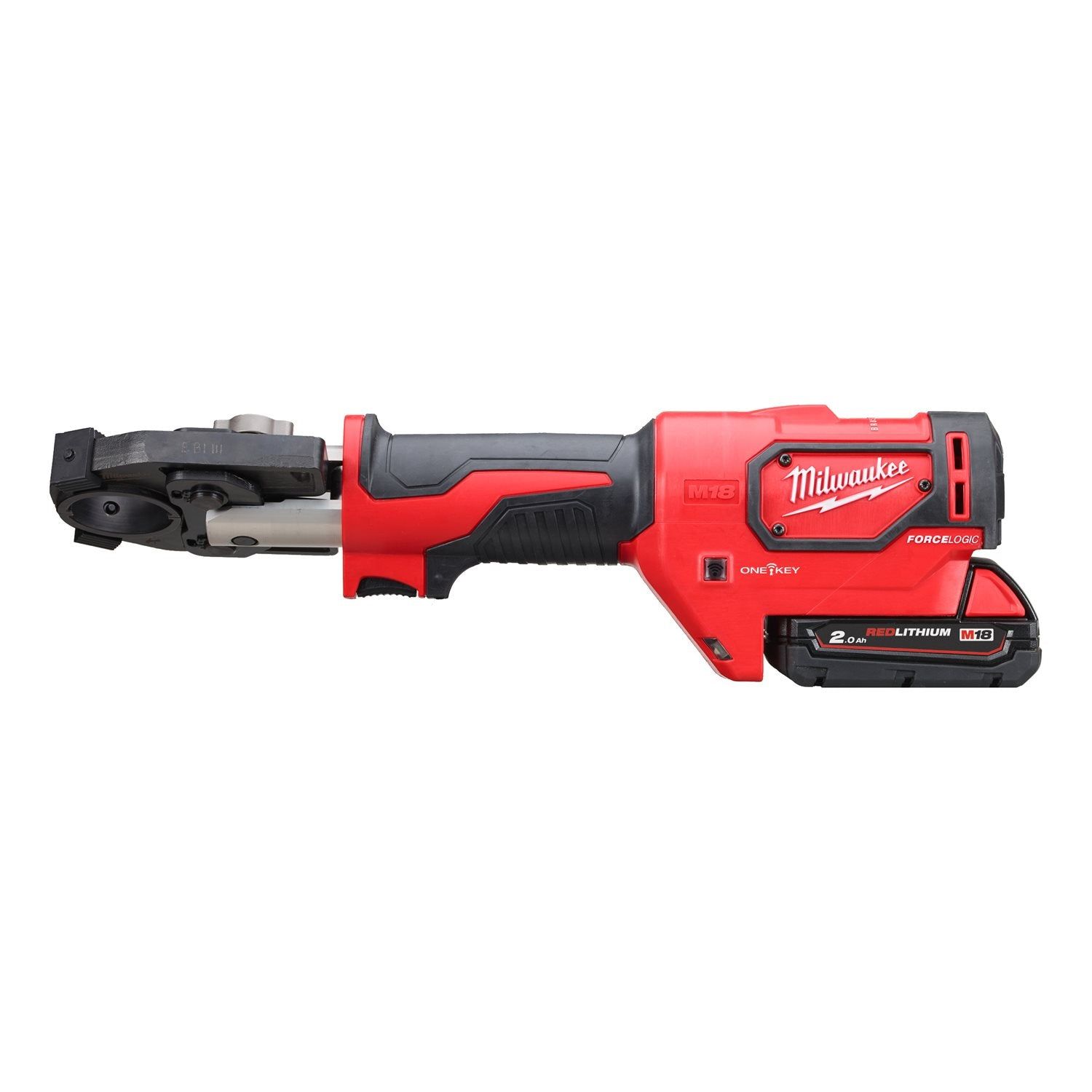 Milwaukee M18 HCCT-201C Accu Hydraulische Kabelkrimptang 18V 2.0Ah Li-Ion M18™ FORCE LOGIC™ in koffer - 4933451194