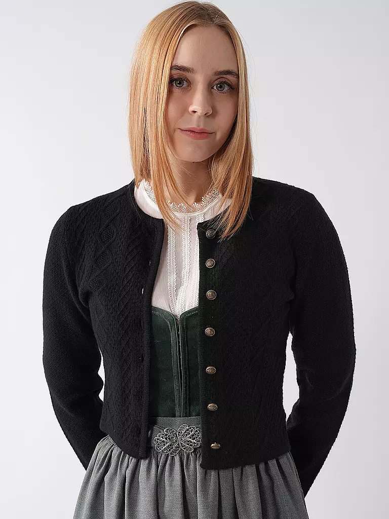 FELI & HANS Trachtenstrickjacke CLARISSA schwarz