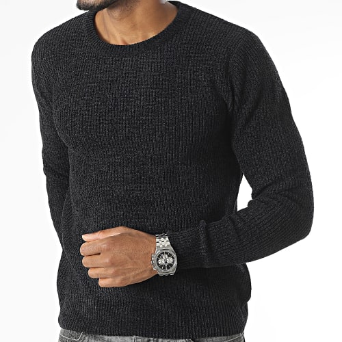 Pull Noir Chiné